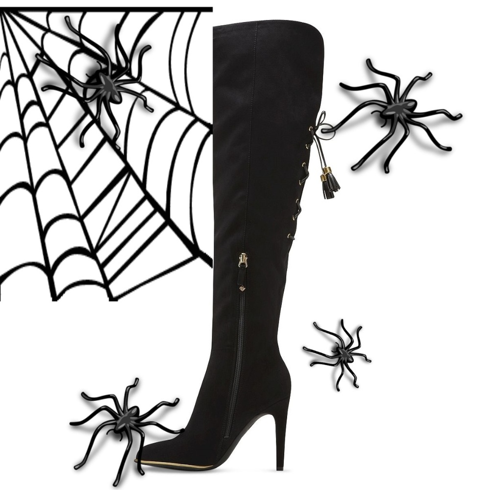 * NEW - SAM & LIBBY - THIGH HIGH BOOTS - BLACK *